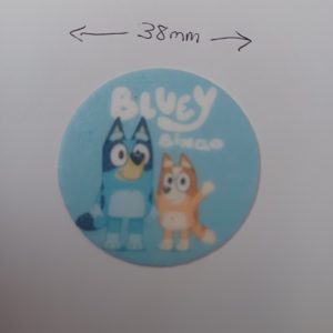 Bluey and Bingo edible cupcake toppers - 12