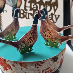 Pheasant & gun dog cake decorating set